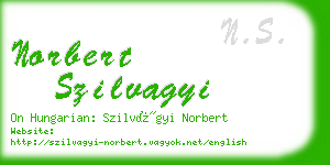 norbert szilvagyi business card